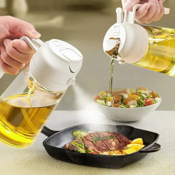 Two In One Oil Spray Bottle (500 ML)