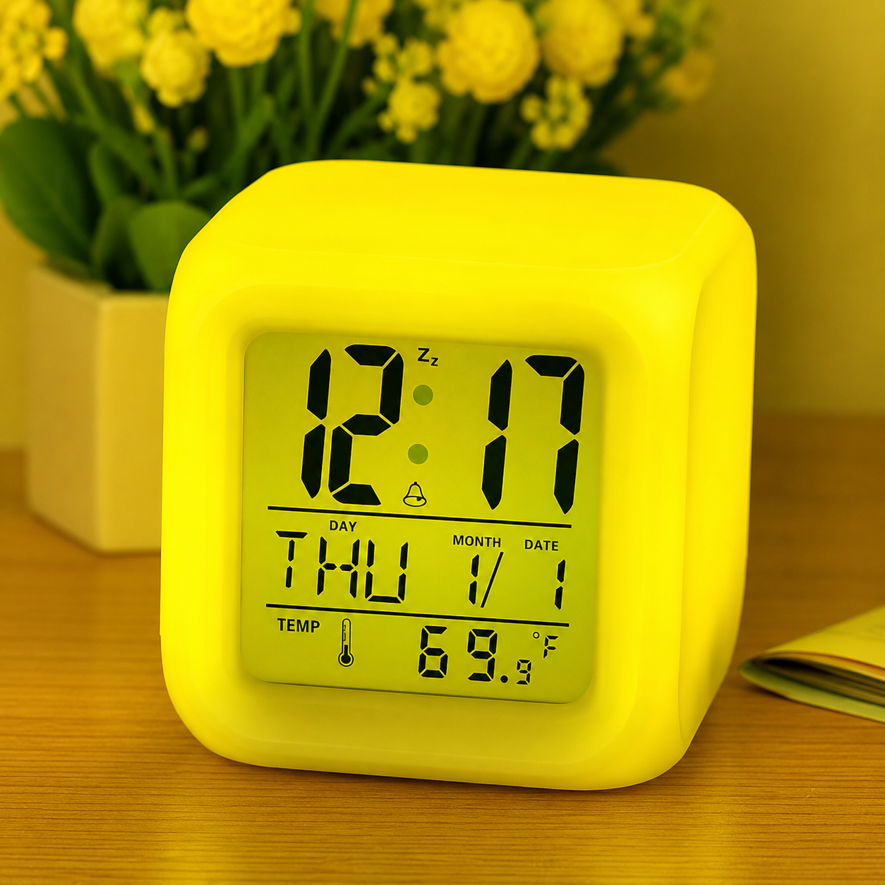 Color Changing LED  Digital Alarm Clock
